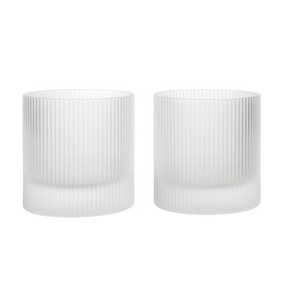 Szklanka Ripple 250 ml oszroniona 2 szt Ferm Living