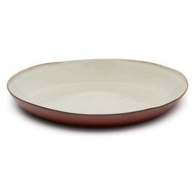 Terres de Reves Servierteller rot und beige Serax