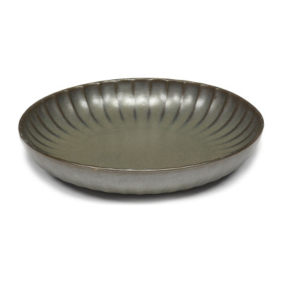 Talerz głęboki Inku 21 cm zielony Serax