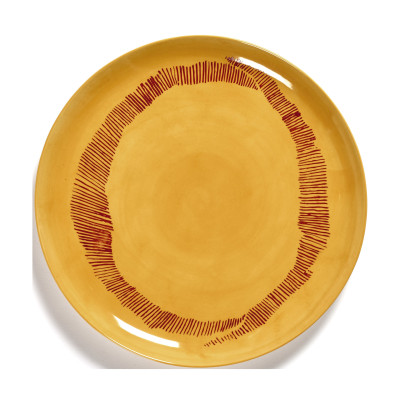 Talerz obiadowy Feast żółty Serax