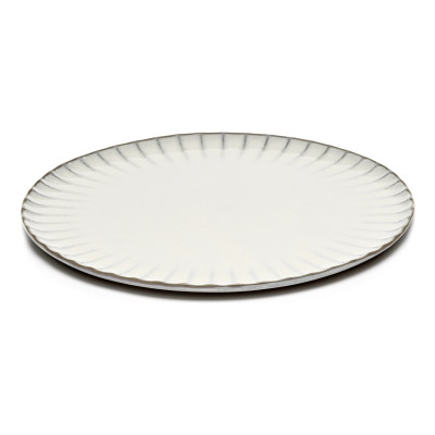Talerz obiadowy Inku 27 cm biały Serax