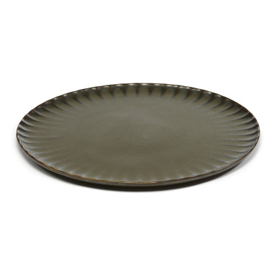 Inku Speiseteller 27 cm grün Serax