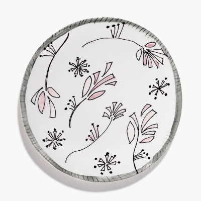 Talerz obiadowy Midnight Flowers 28 cm Fiore rosa Serax