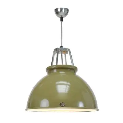 LAMPA WISZĄCA TITAN SIZE 3 Olive Green-Bronze Interior BTC