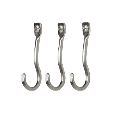 Wieszak Curvature Set of 3 srebrny Ferm Living