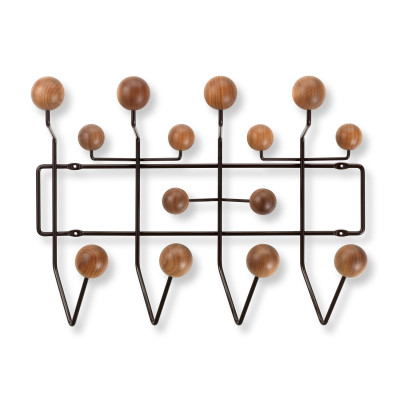 Wieszak ścienny Hang it all Chocolate, walnut Vitra