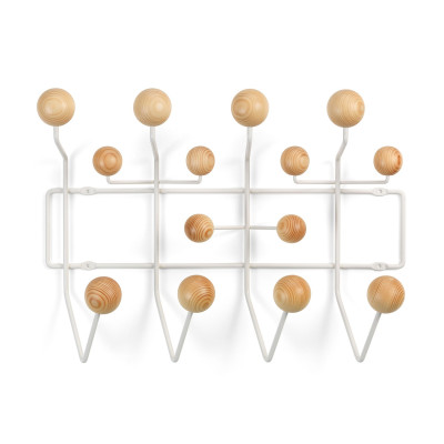 Wieszak ścienny Hang it all White, pine Vitra