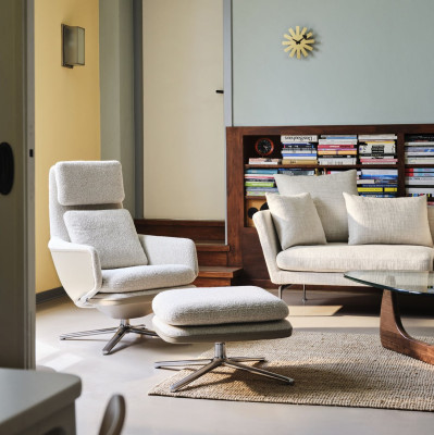 Zegar ścienny Asterisk mosiężny Vitra