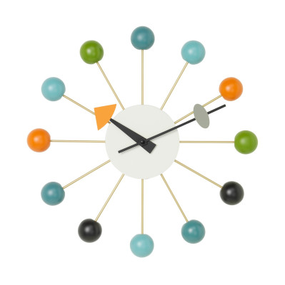 Zegar ścienny Ball Clock multikolor Vitra