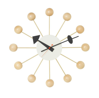 Zegar ścienny Ball Clock naturalny buk Vitra