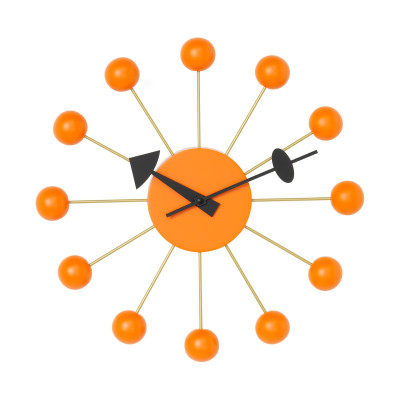 Zegar ścienny Ball Clock pomarańczowy Vitra