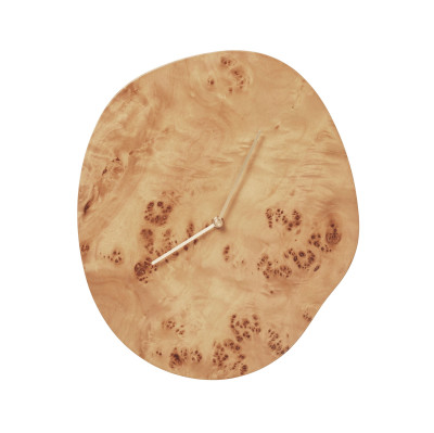 Zegar ścienny Melt jasny drewniany Ferm Living