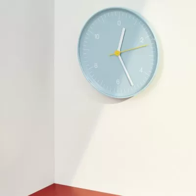 Zegar ścienny Wall Clock niebieski HAY