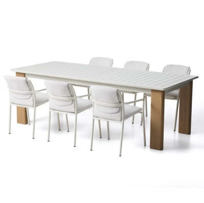 Zestaw ogrodowy Livorno stół + 6 krzeseł Kave Home