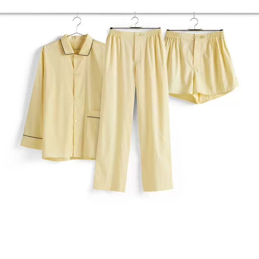 Piżama Outline koszula z długim rękawem S/M żółta HAY