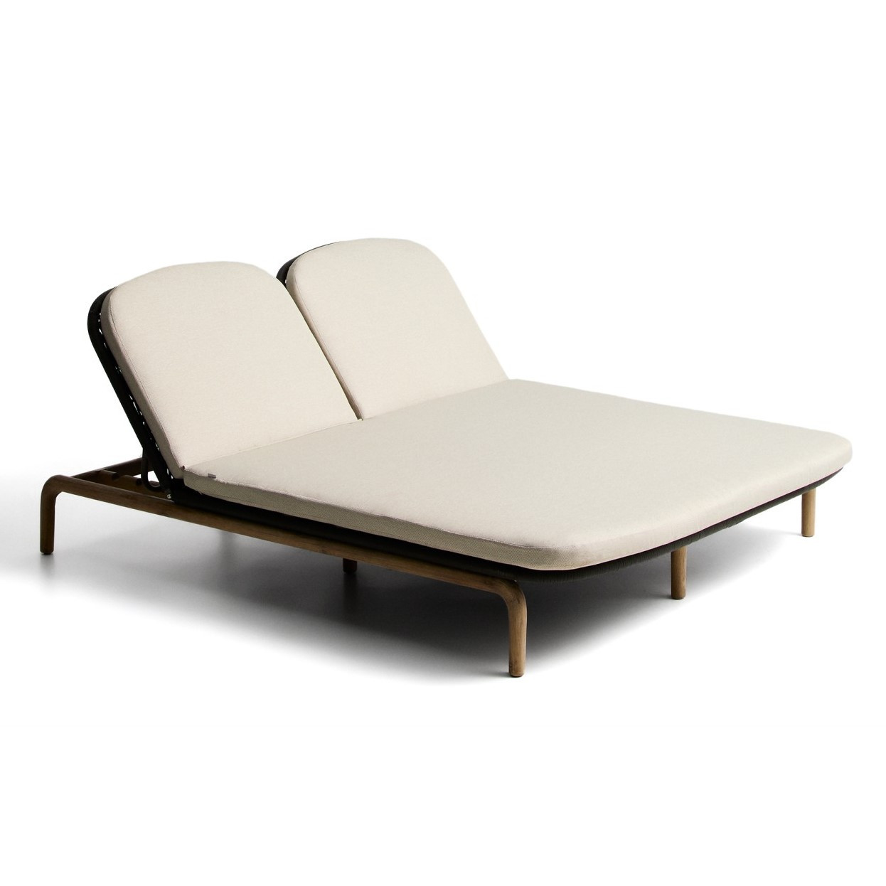 Podwójny Leżak Ogrodowy Alipa Ciemnoszary Kave Home