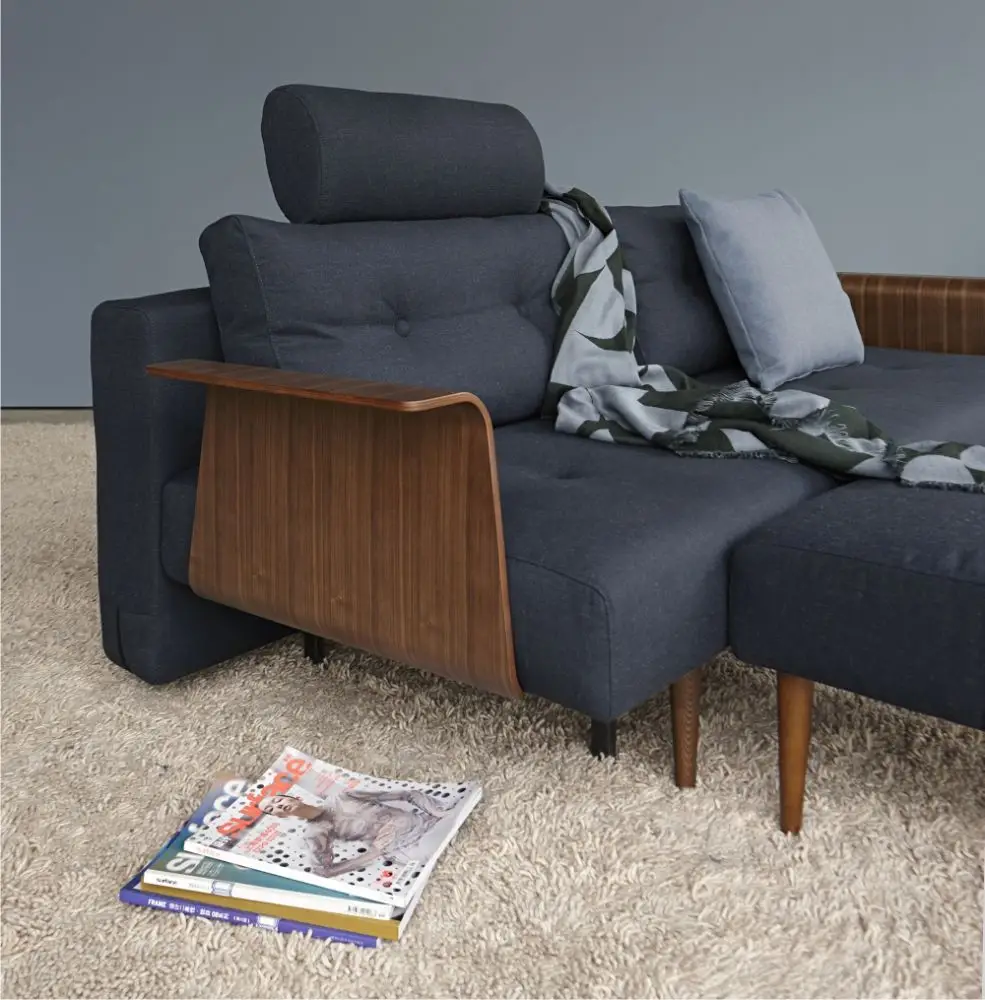 Sofa rozkładana Recast z podłokietnikiem Nist Blue Innovation