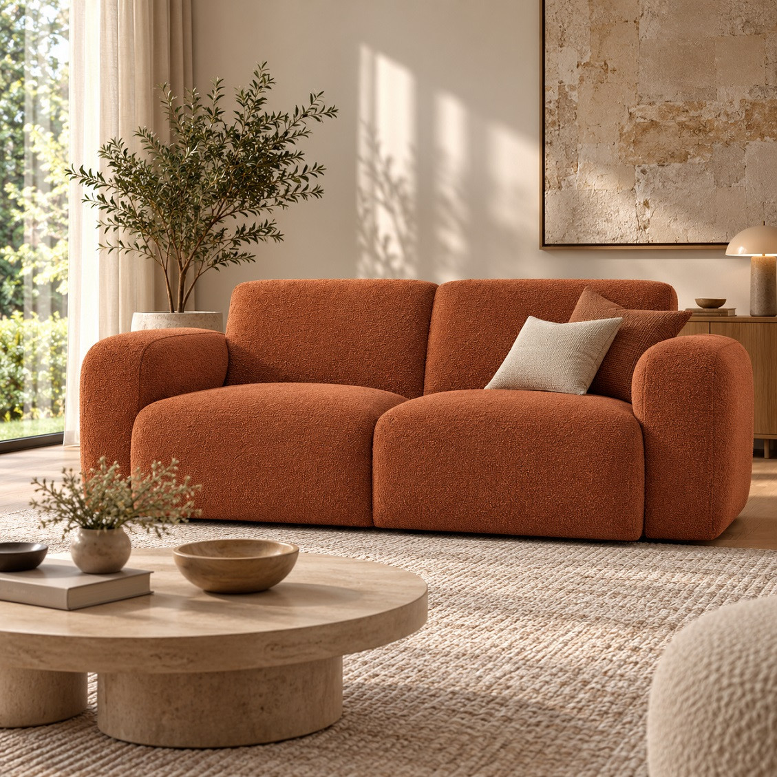 Sofa 2-Osobowa Molino Ceglasta Micadoni