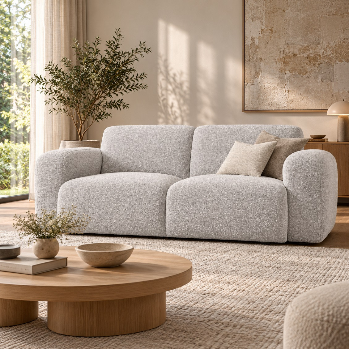 Sofa 2-Osobowa Molino Jasnoszara Micadoni