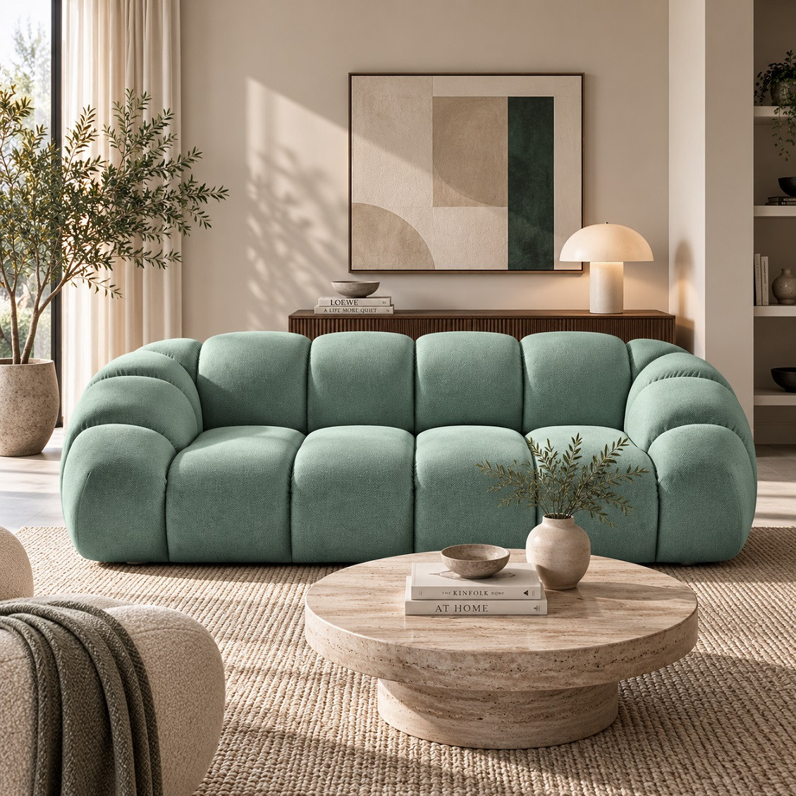 Sofa 3-Osobowa Diana Miętowa Micadoni