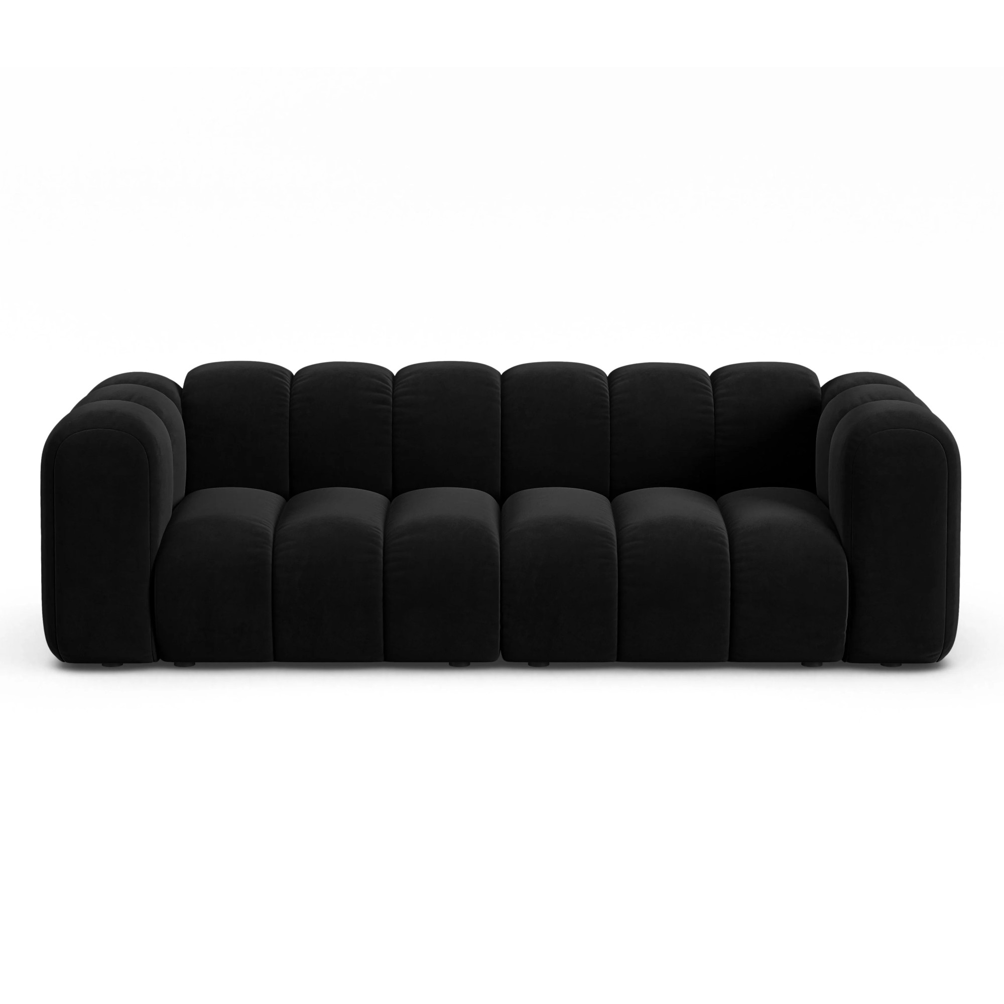 Sofa 3-Osobowa Lupine Czarny Welur Micadoni