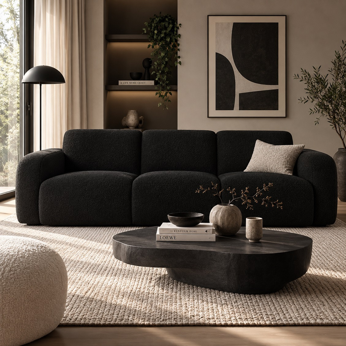 Sofa 3-Osobowa Molino Czarna Micadoni