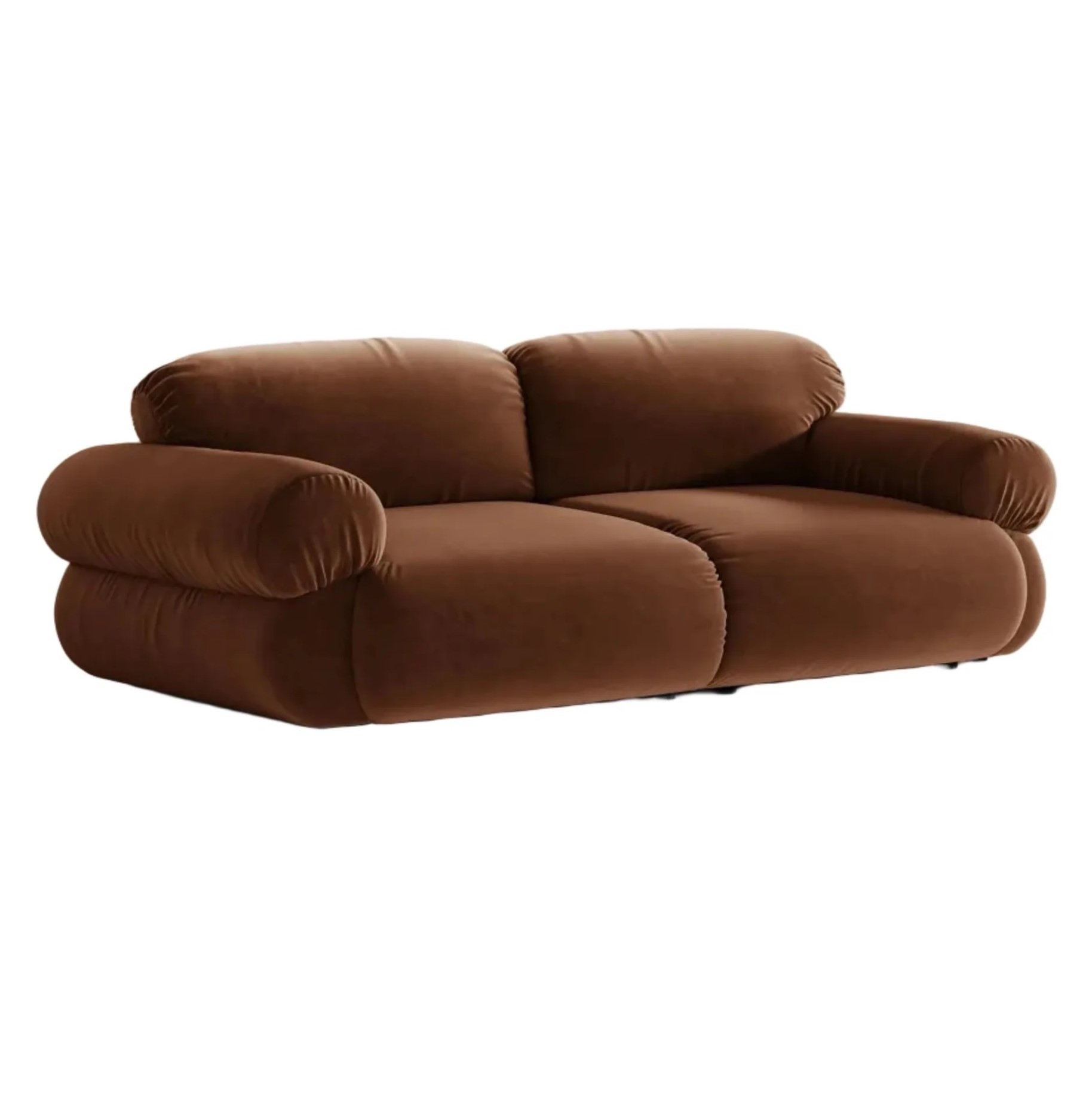 Sofa 3-Osobowa Ophelia Brązowy Welur Micadoni