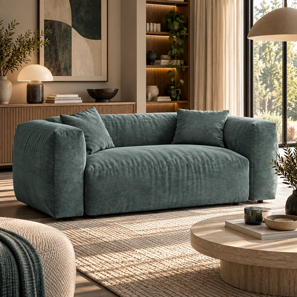 Sofa Martina 2-Osobowa Petrol Micadoni