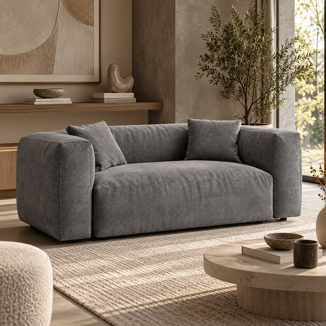 Sofa Martina 2-Osobowa Szara Micadoni