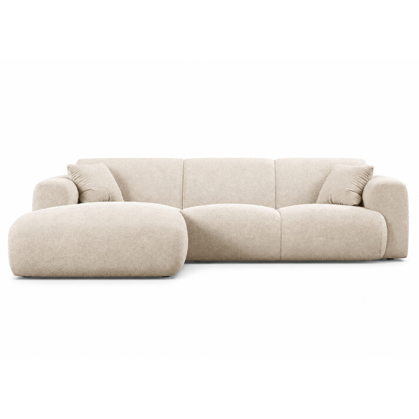 Sofa Narożna Micadoni Beżowa Micadoni