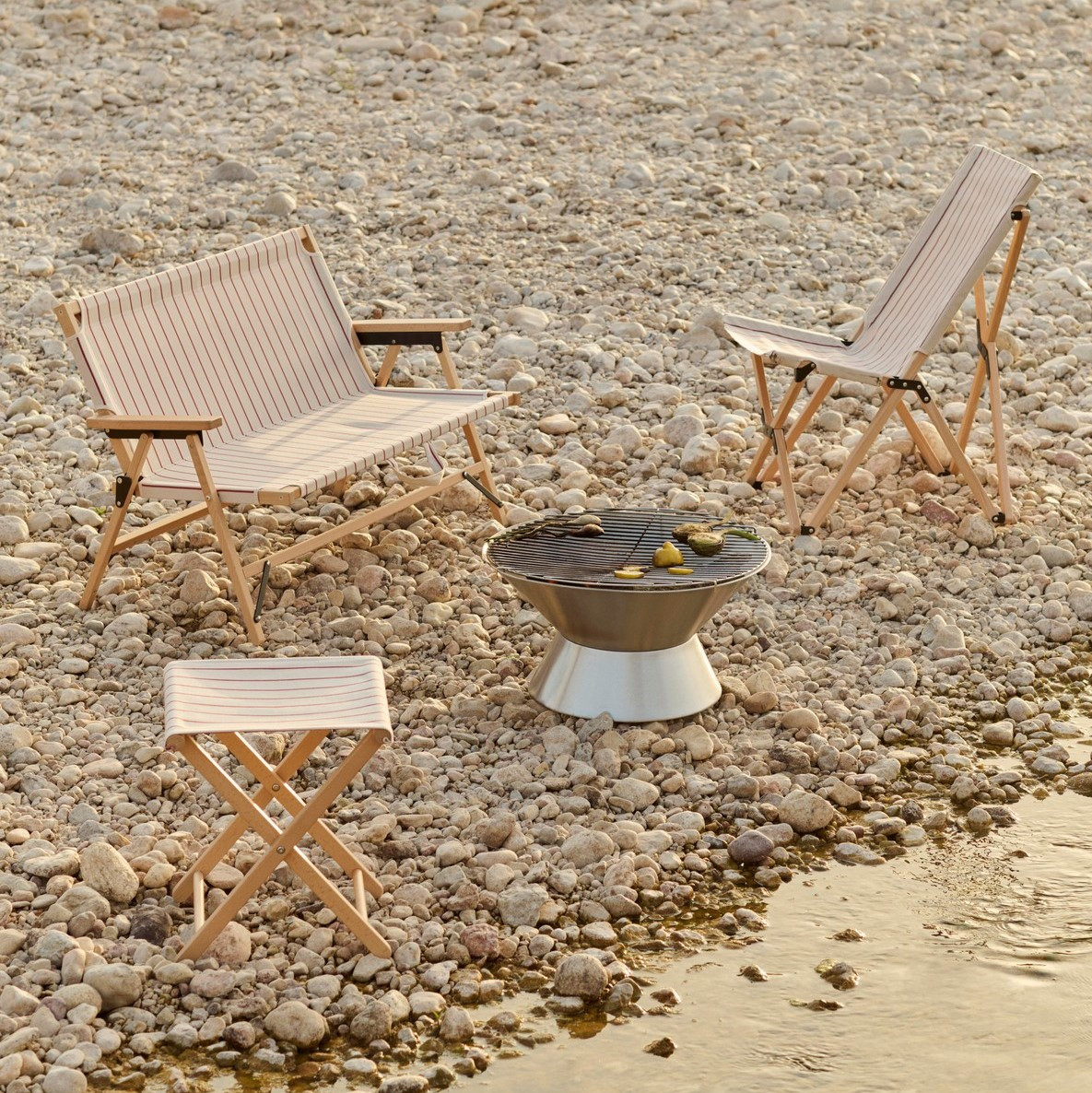 Sofa Ogrodowa Składana Outdoor Market Beżowa Hay