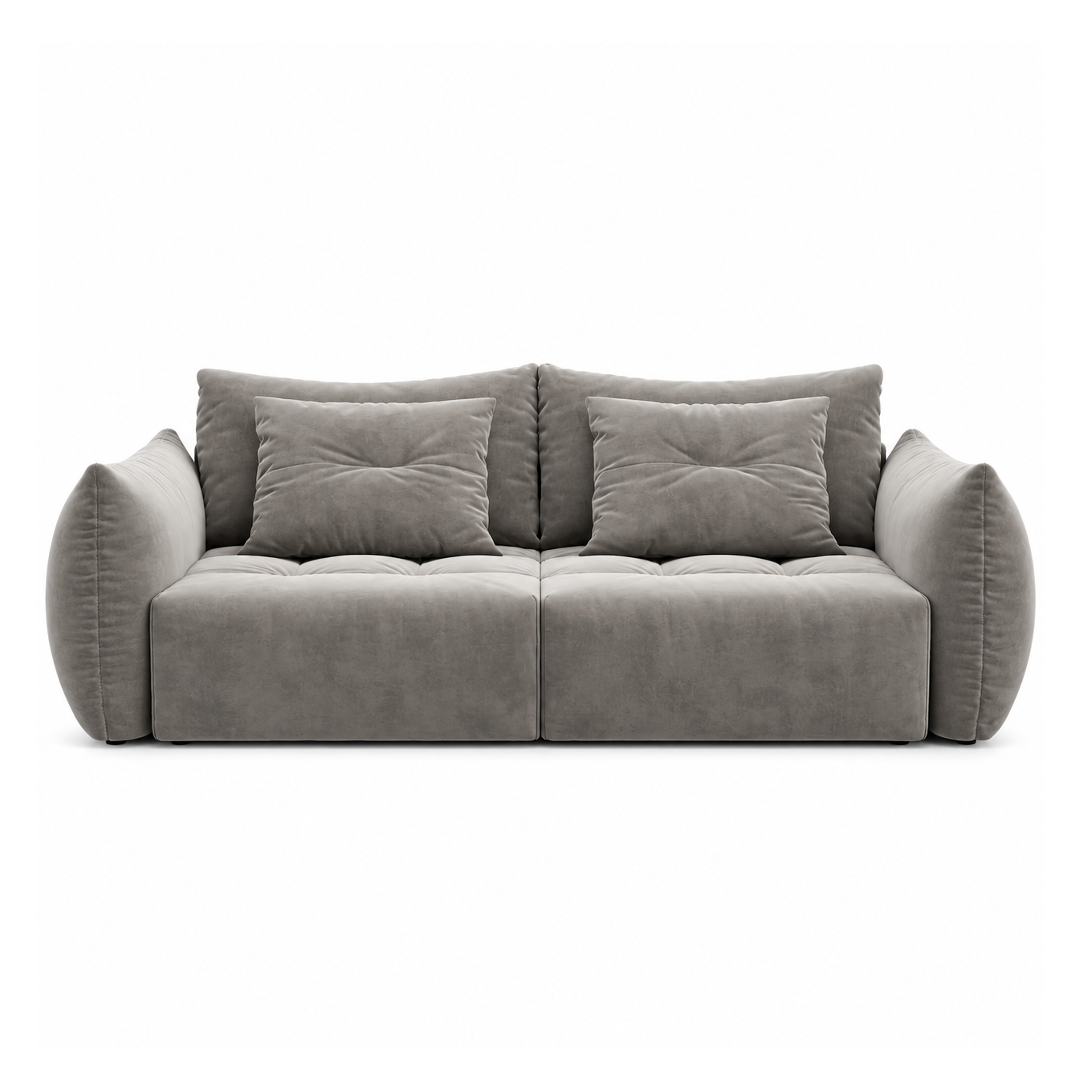 Sofa Z Funkcją Spania Bloom Szary Welur Micadoni