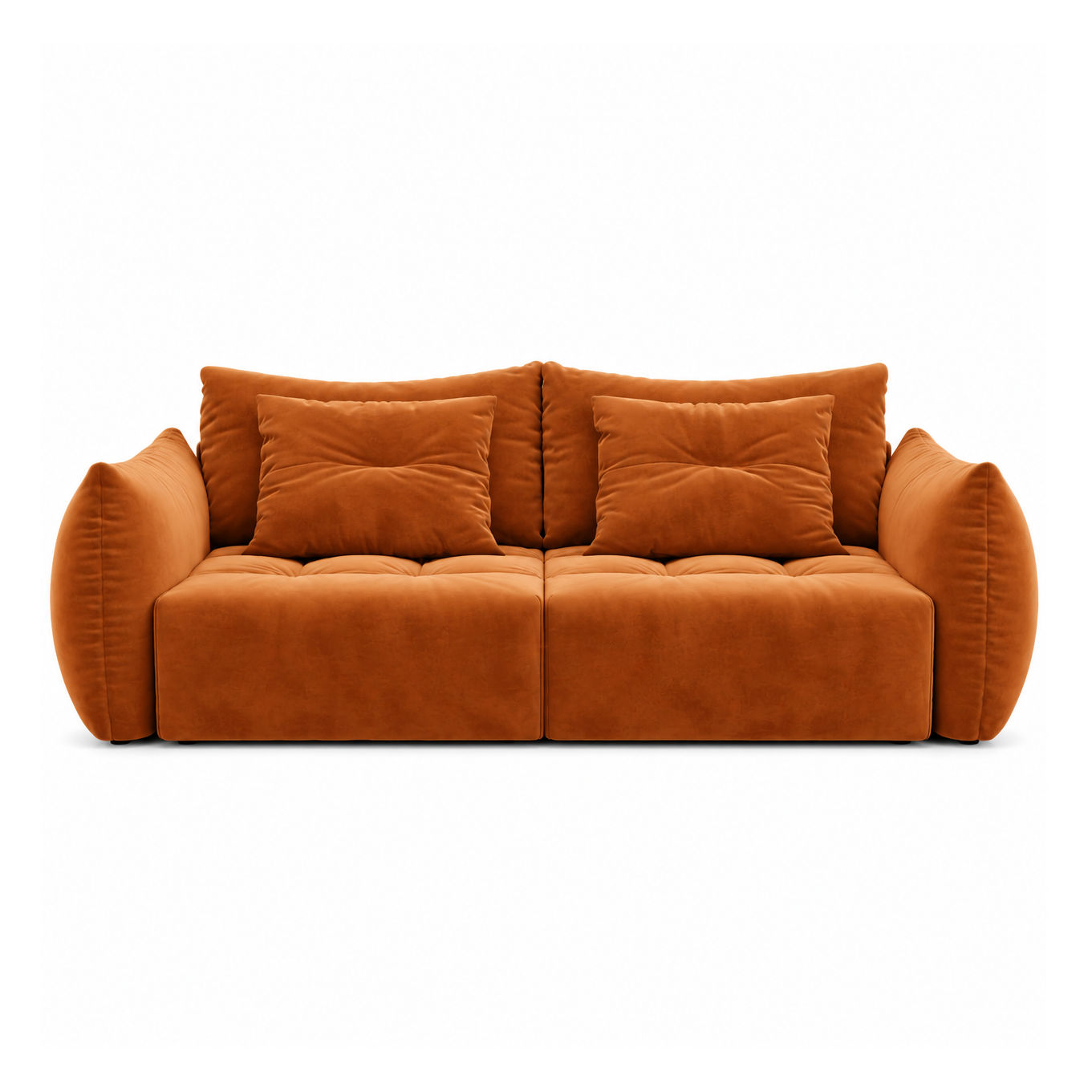 Sofa Z Funkcją Spania Bloom Terakotowy Welur Micadoni