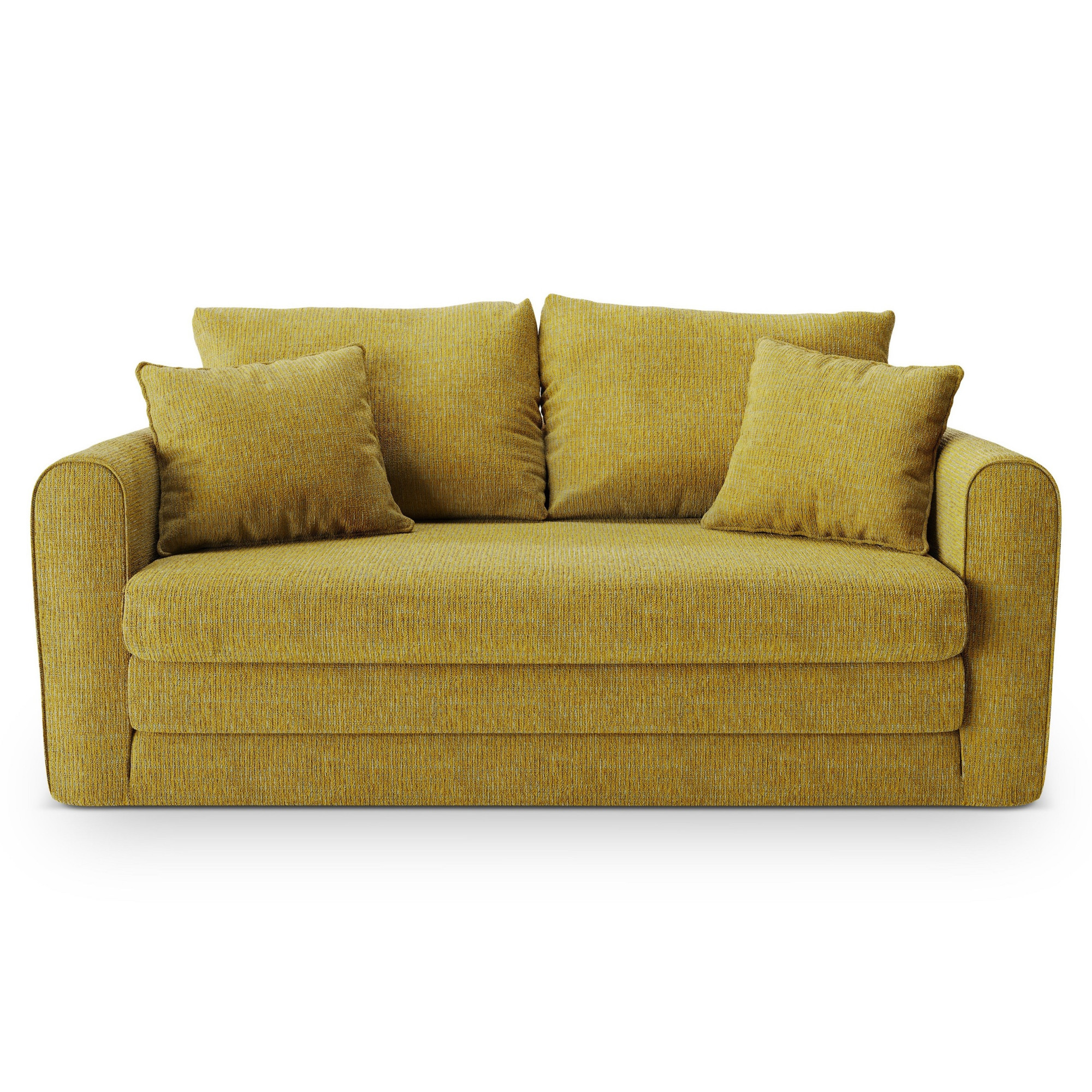 Sofa Z Funkcją Spania Lido Musztardowa Micadoni
