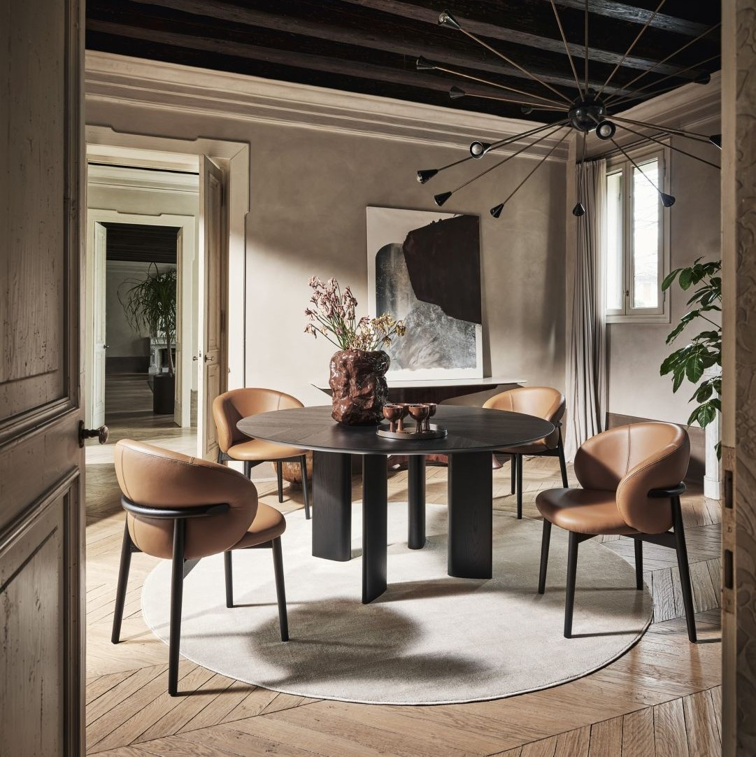 Stół Sandy 160 Cm Matt Black Calligaris