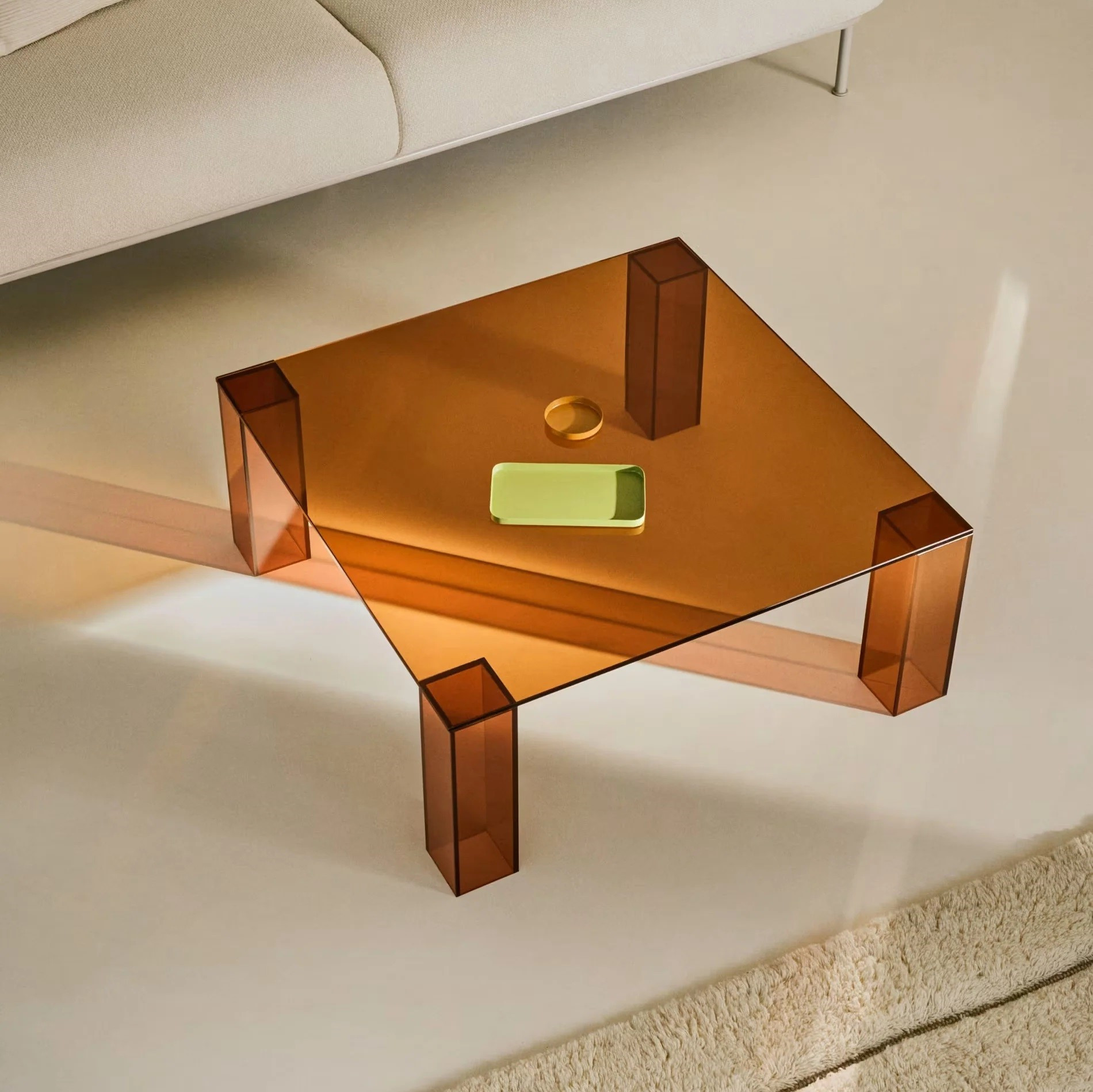 Stolik Kawowy Adularia 85 Cm Brązowy Kave Home