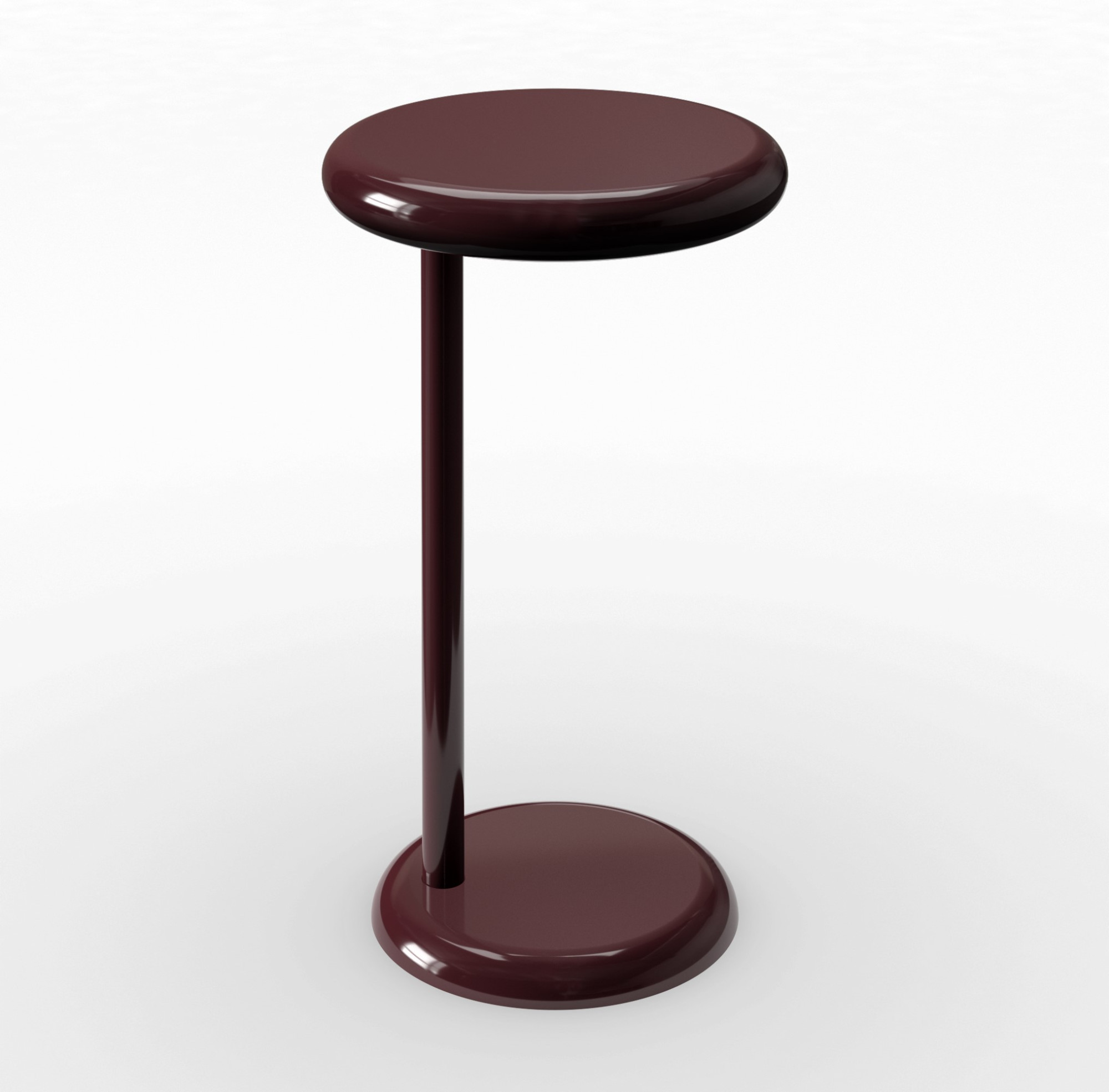 Stolik Okazjonalny Spot Burgundowy Tom Dixon