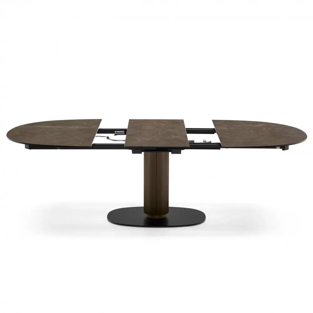 Stół rozkładany Elson 150-200 cm ceramiczny brązowy Calligaris