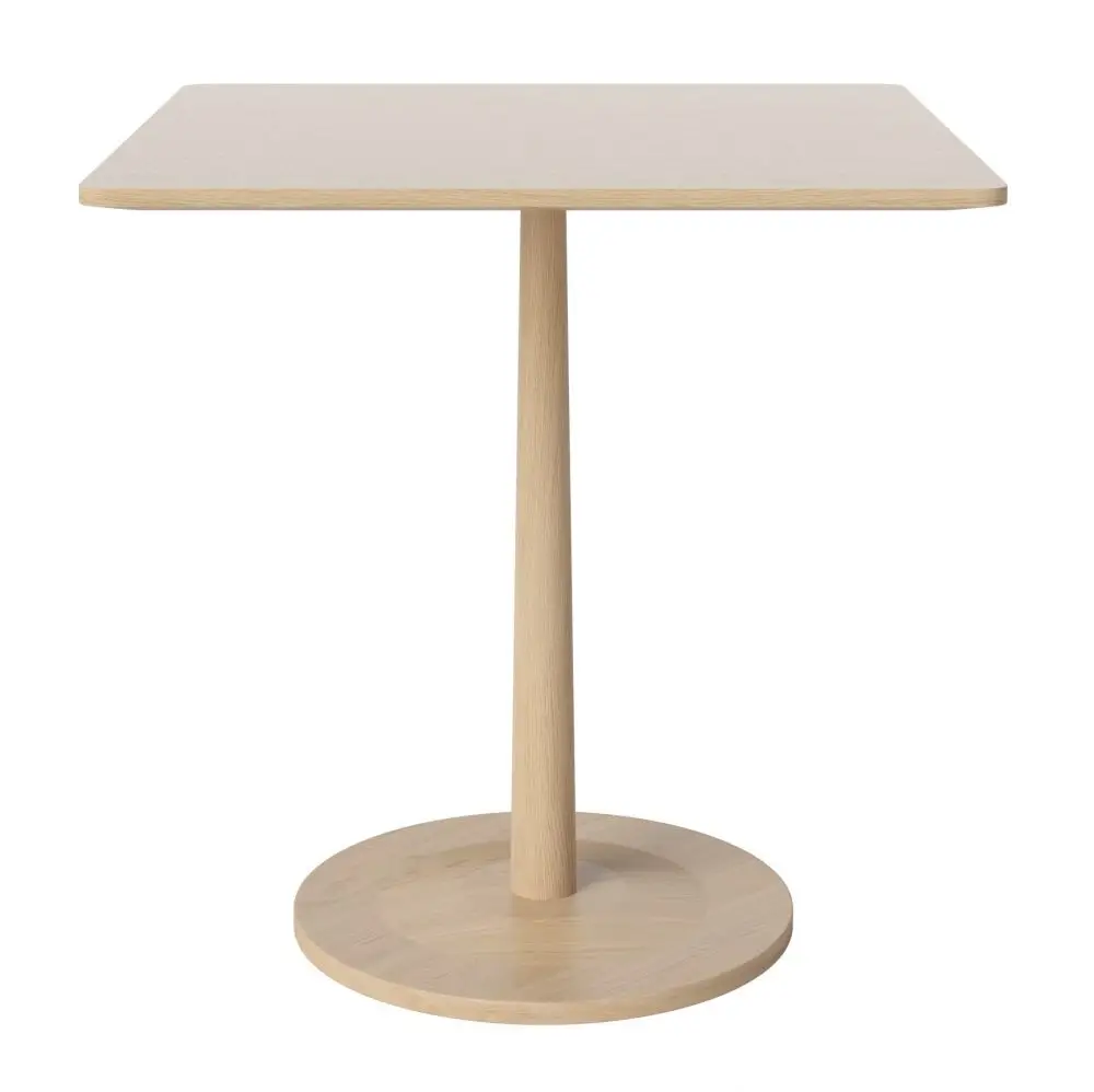 Stół Turned 70x70 cm dąb bielony Bolia