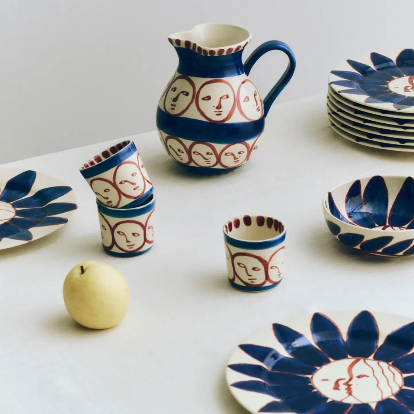 Talerz La Pittura 28 Cm Deep Blue Flower Hay