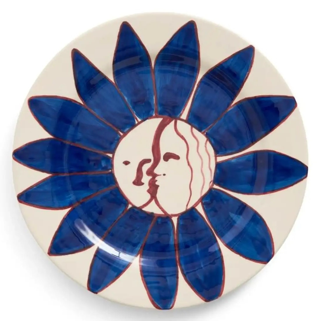 Talerz La Pittura 28 Cm Deep Blue Flower Hay