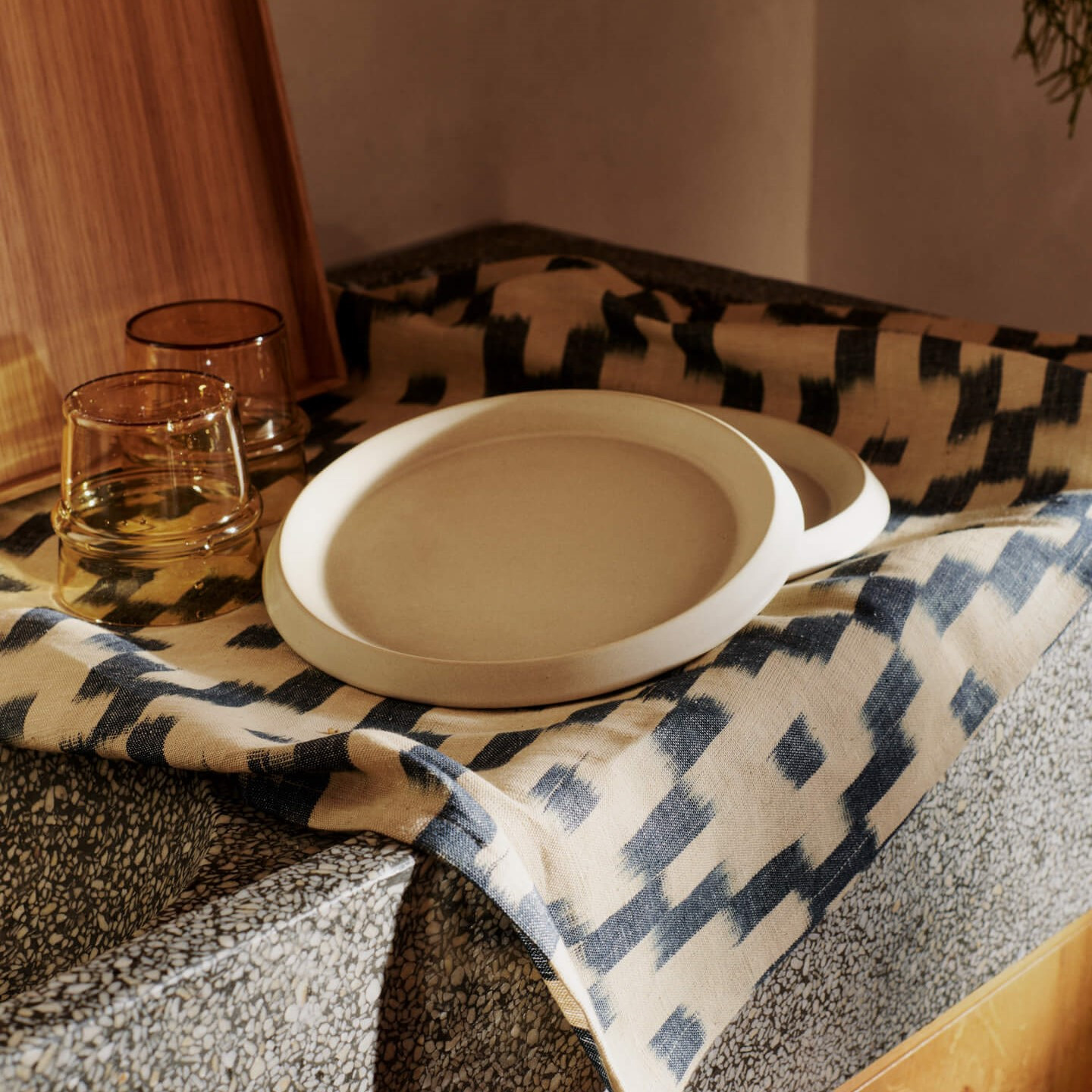 Talerz Śniadaniowy Erena 22 Cm Kremowy Ferm Living