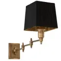 Kinkiet Lexington Swing brass czarny klosz Eichholtz