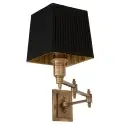 Kinkiet Lexington Swing brass czarny klosz Eichholtz