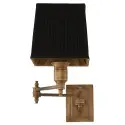Kinkiet Lexington Swing brass czarny klosz Eichholtz