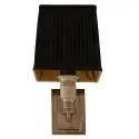 Kinkiet Lexington Single antique brass czarny abażur Eichholtz