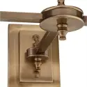 Kinkiet Lexington Double Antique brass czarny abażur Eichholtz
