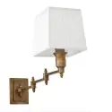 Kinkiet Lexington Swing antique brass biały abażur Eichholtz