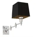 Kinkiet Lexington Swing nickel czarny abażur Eichholtz