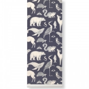 Tapeta Katie Scott animals granatowa ferm living